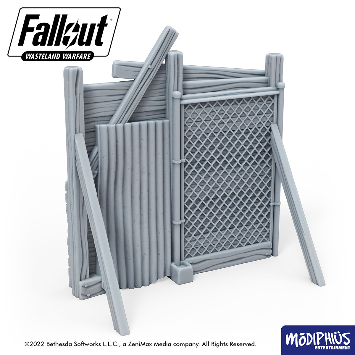 Fallout Wasteland Warfare Settlement Walls terreno STL stampa 3D
