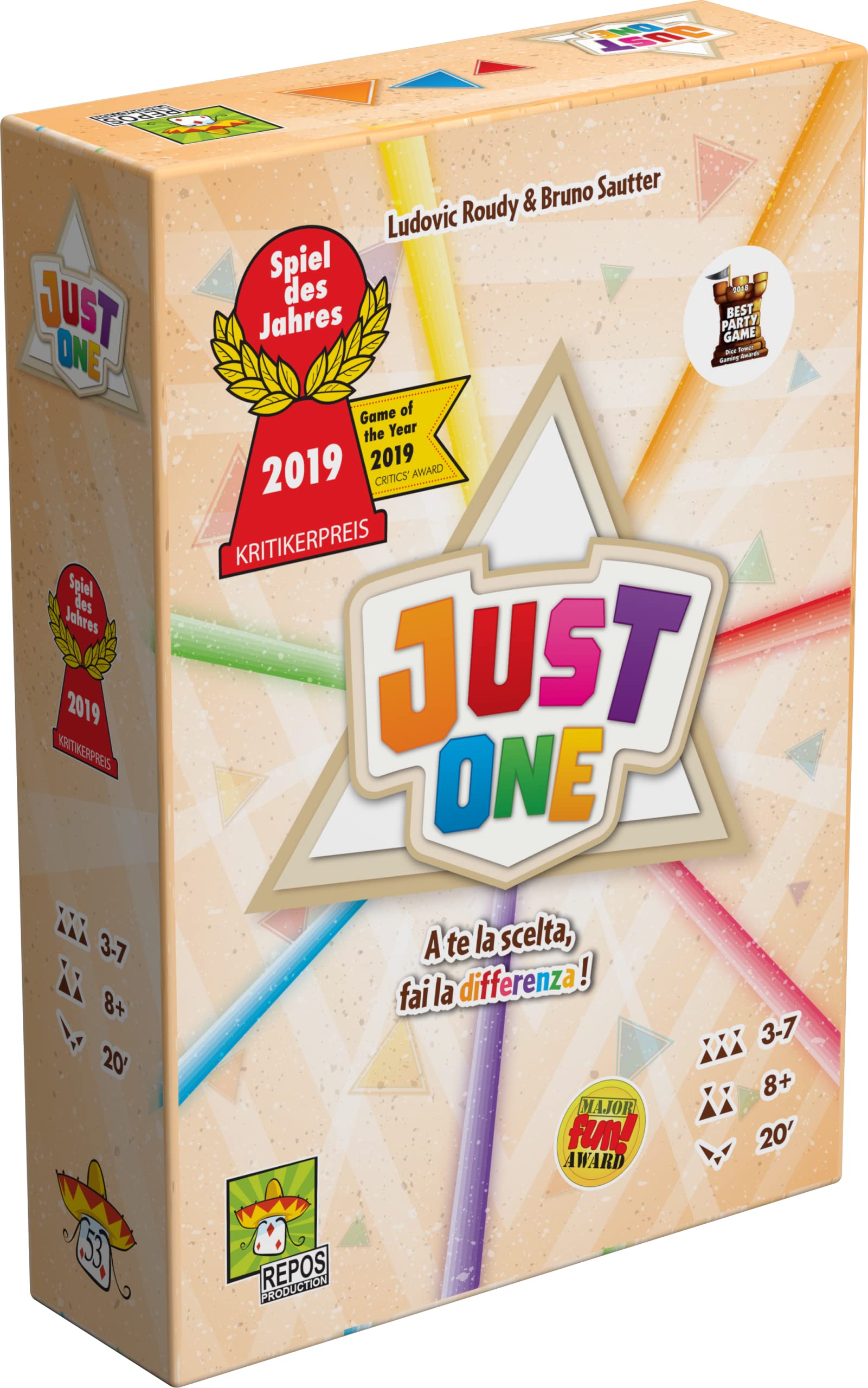 Asmodee Just One Party Game Cooperativo Parole 3-7 giocatori