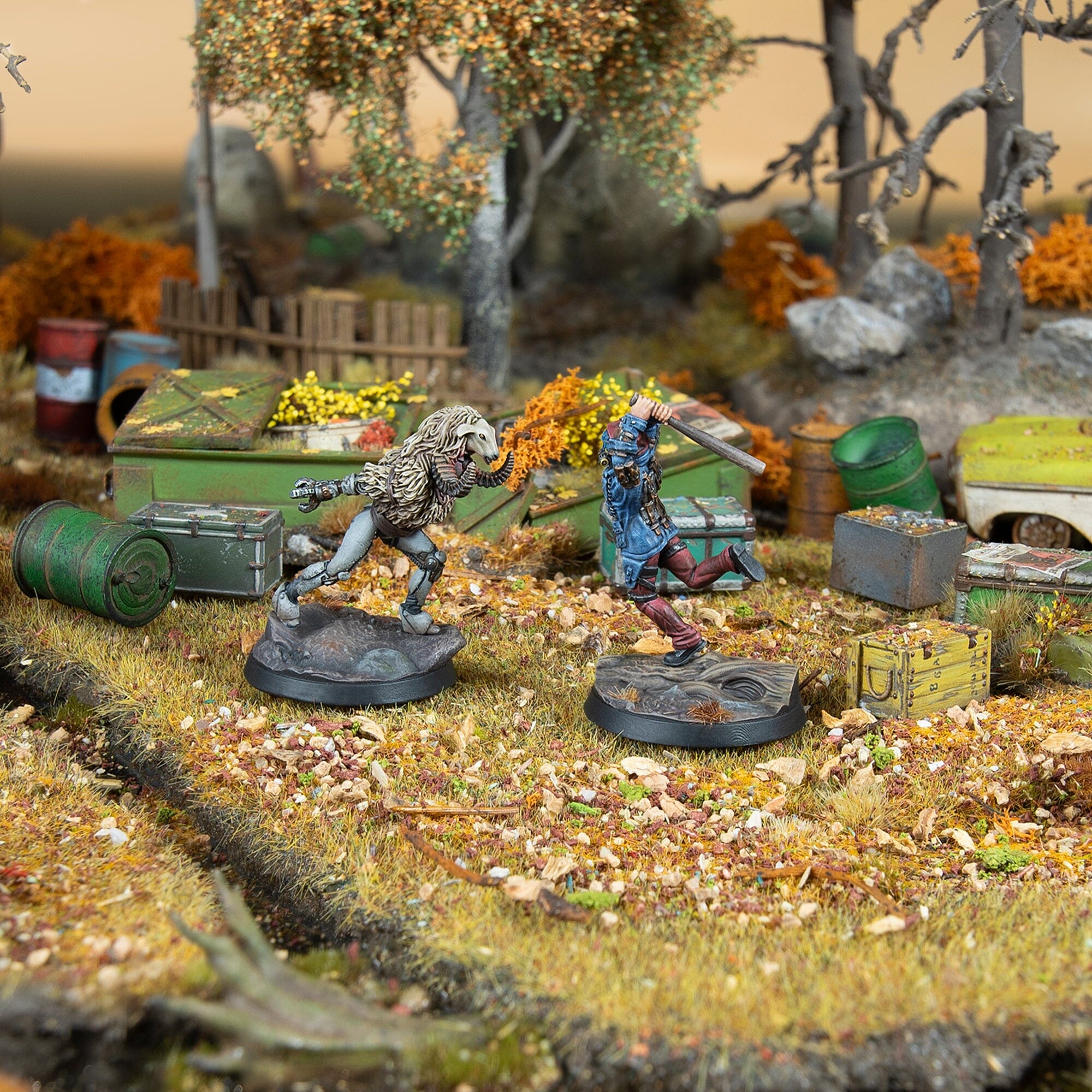 Fallout Miniatures Pylon Ambush Set 2 Miniature Resina 32mm