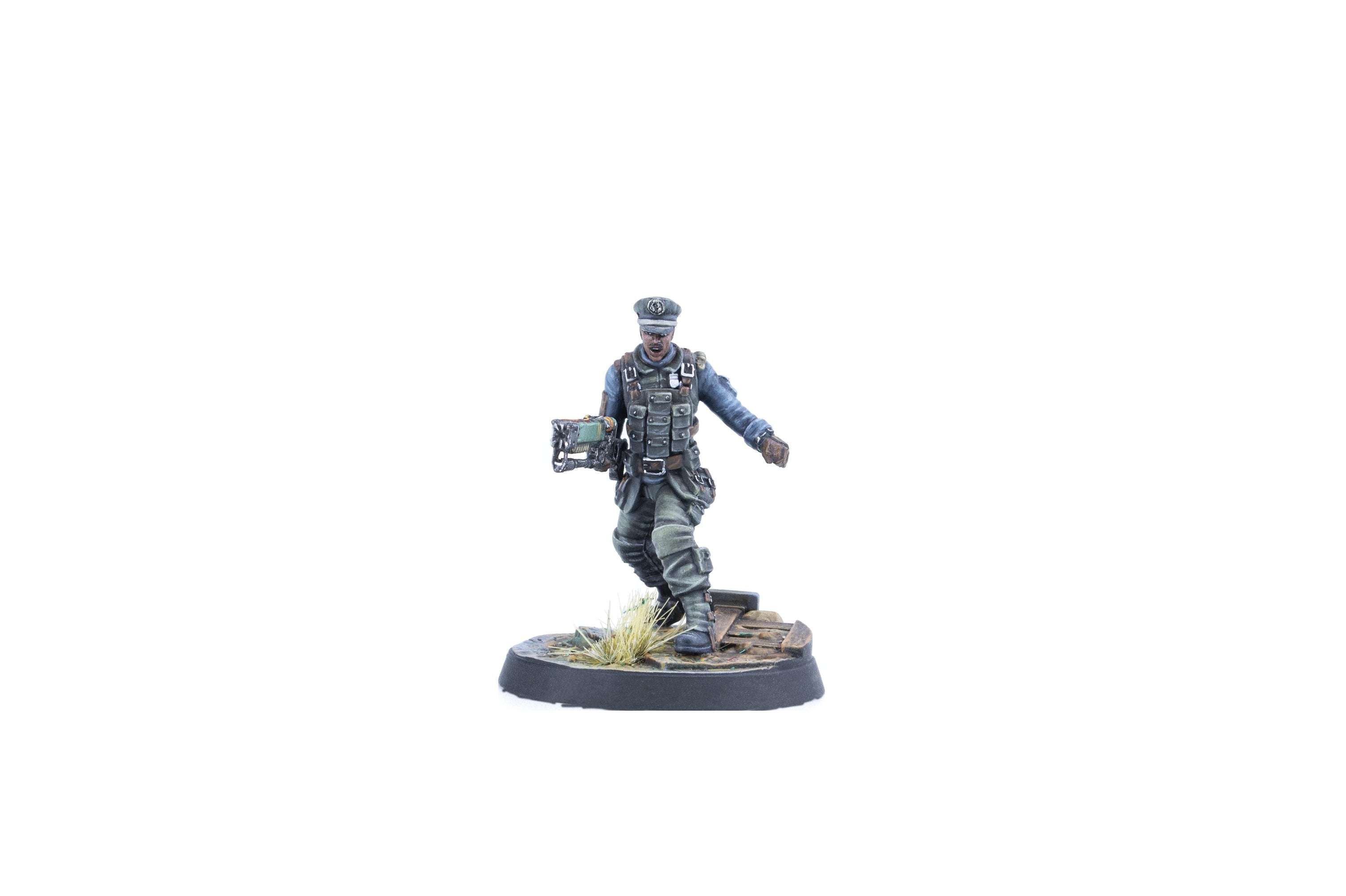 Modiphius Fallout Wasteland Warfare Brotherhood Maxson Kells miniature 2pz