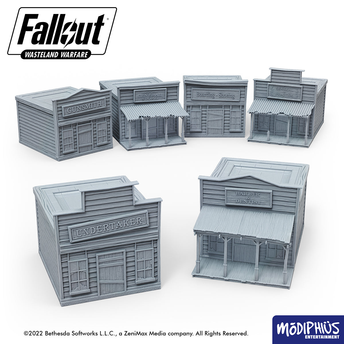 Fallout Wasteland Warfare Dry Rock Gulch Buildings File STL