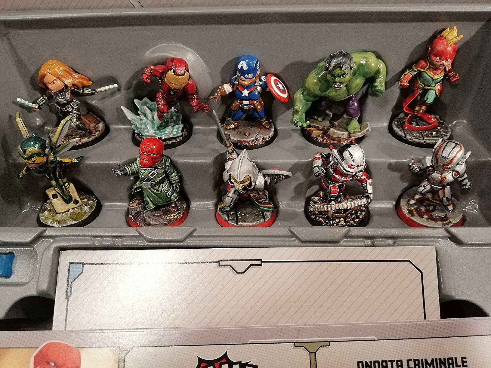 Marvel United gioco base collaborativo miniature 1-4 giocatori ITA