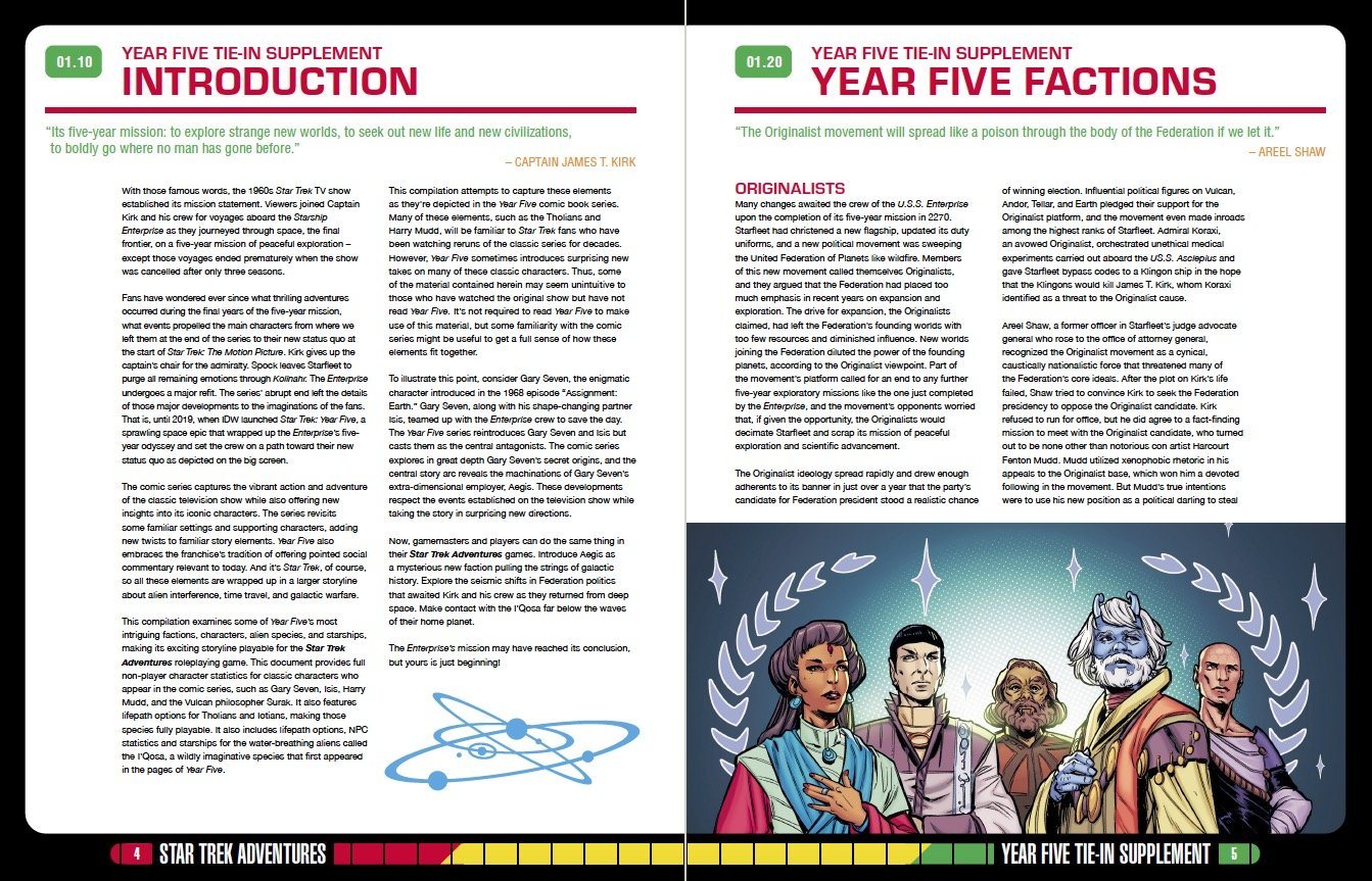 Modiphius Star Trek Adventures Year Five Tie-In supplemento PDF