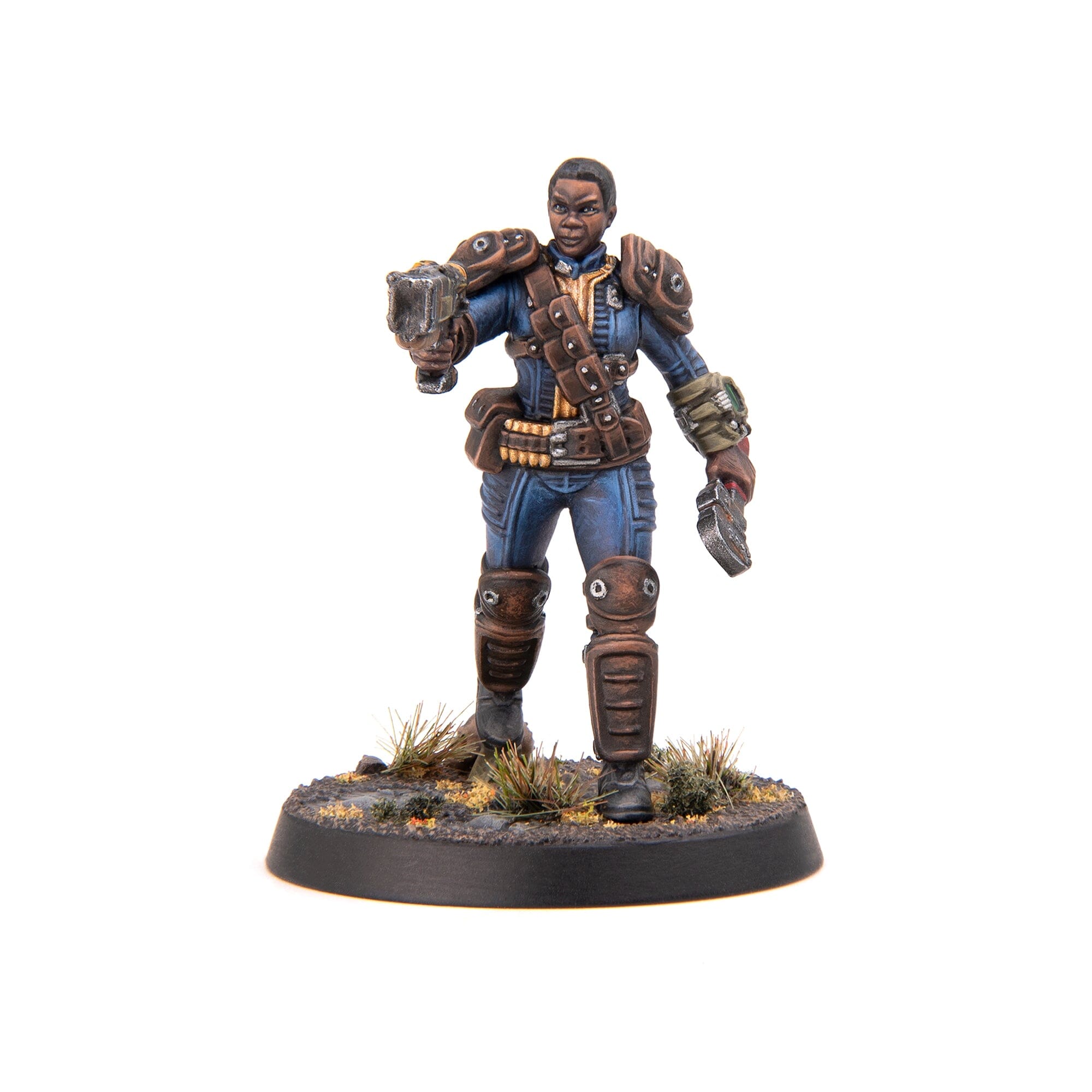 Modiphius Fallout Female Hero Vault Dwellers miniature 4 pezzi plastica