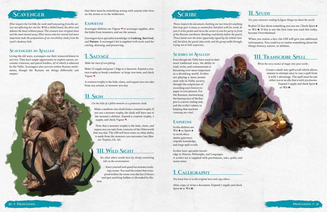 Modiphius Legends of Avallen Core Rulebook manuale 244 pagine