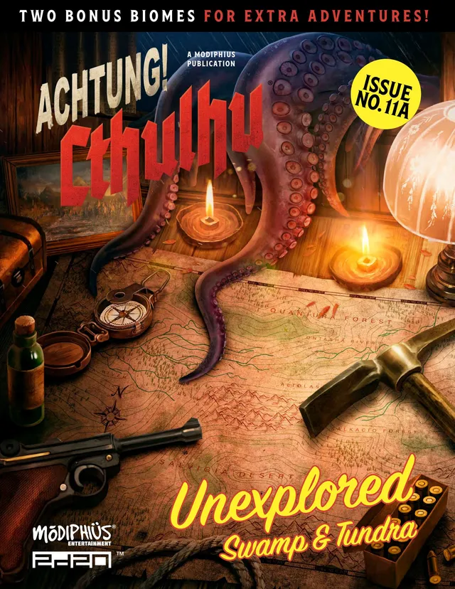 Modiphius Achtung Cthulhu Unexplored Swamp Tundra PDF 55pp