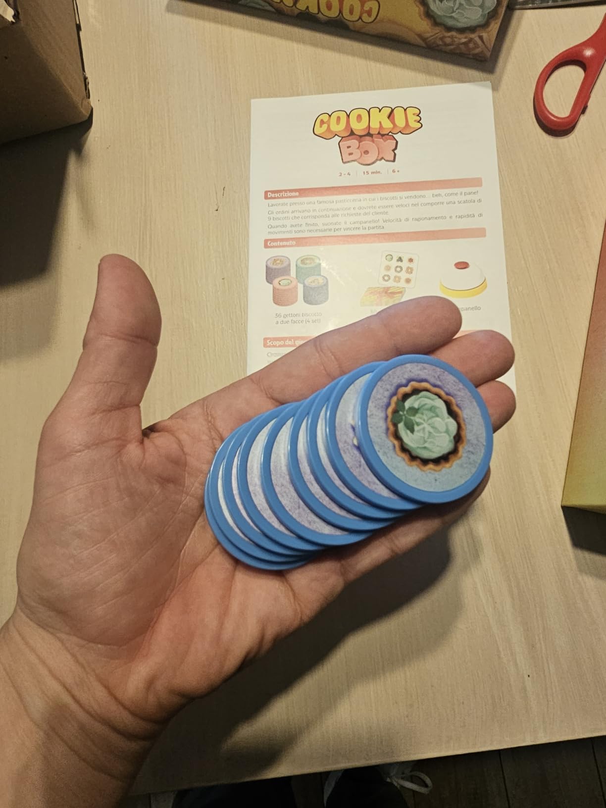 Asmodee Cookie Box carte gioco abilità velocità 6+ anni