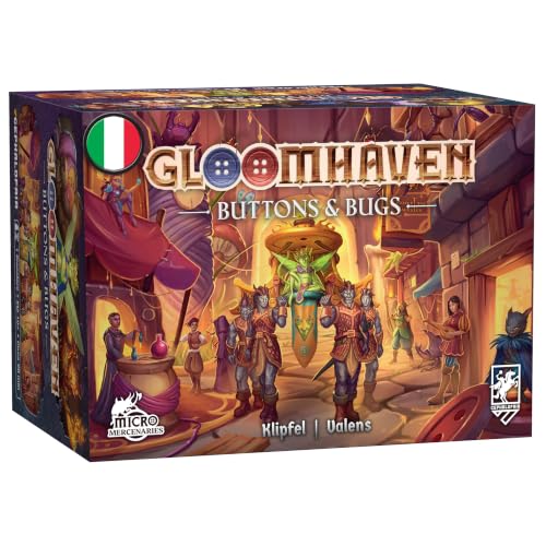 Asmodee Gloomhaven Buttons & Bugs gioco da tavolo solitario 20 scenari