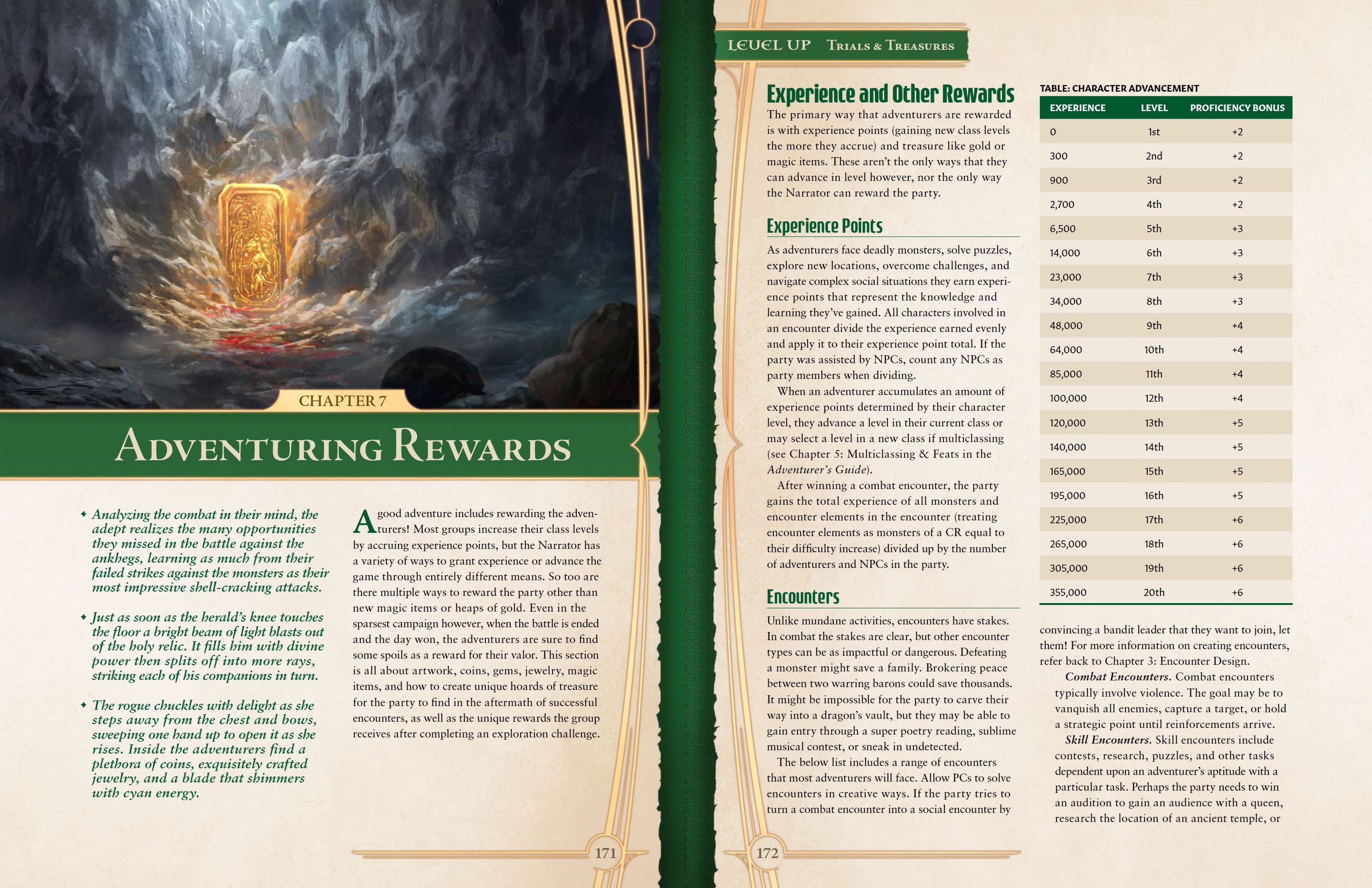 Level Up Advanced 5E Trials & Treasures manuale gioco di ruolo hardcover
