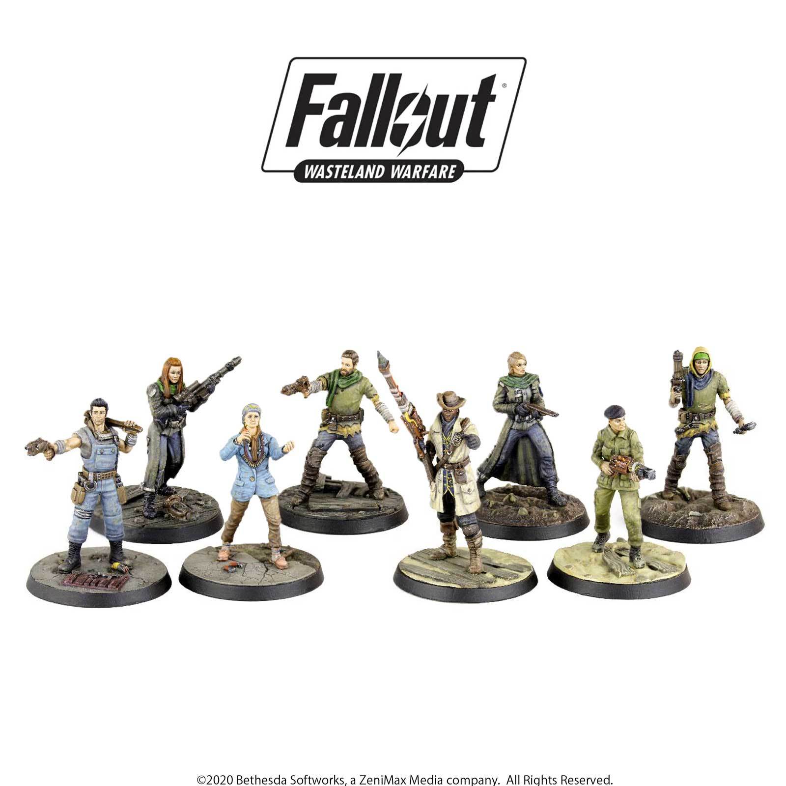 Modiphius Fallout: Wasteland Warfare Survivors Core Box miniature 32mm