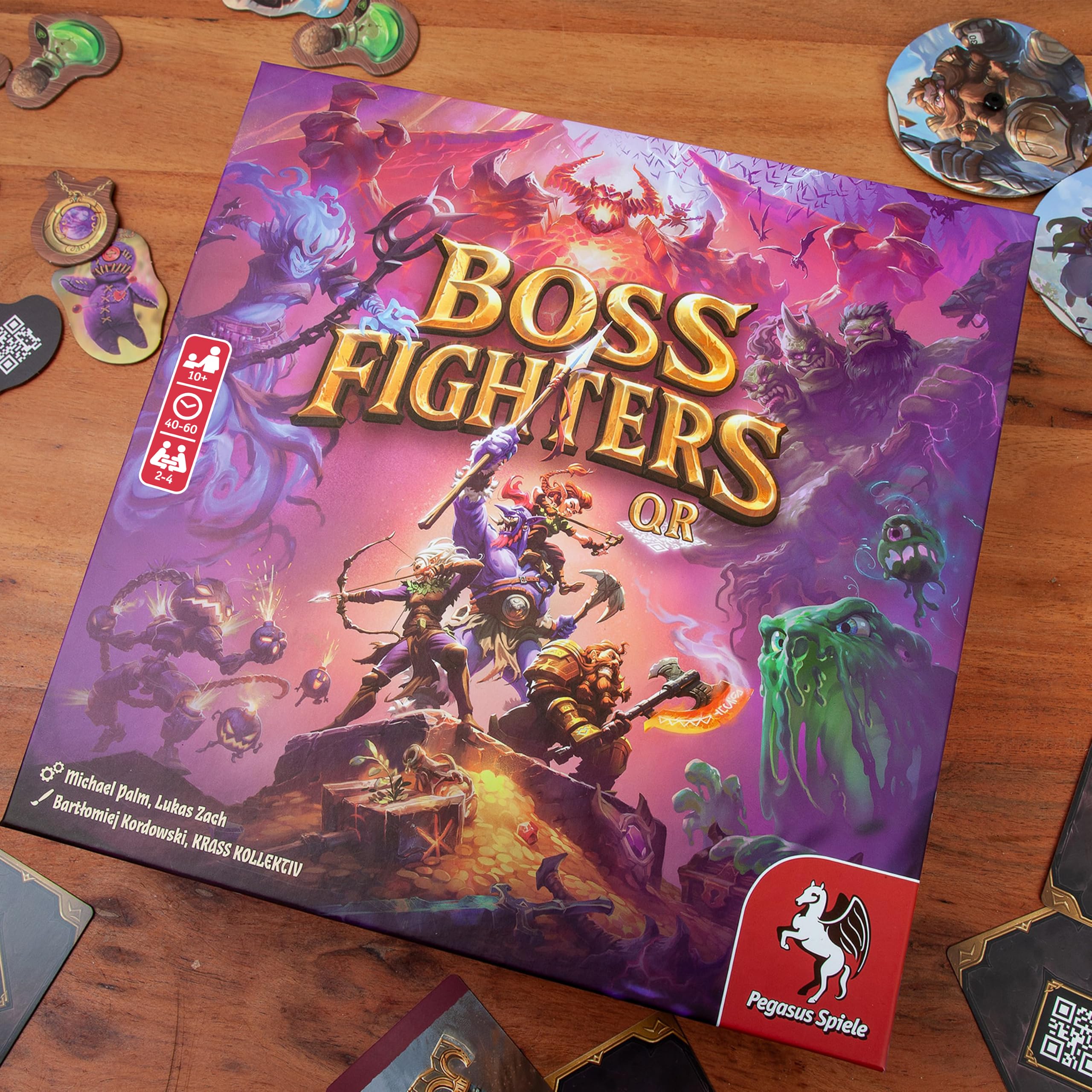 Asmodee Boss Fighter QR gioco da tavolo cooperativo ITA 10+