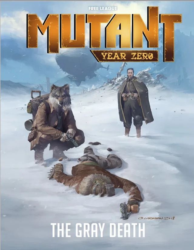 Mutant Year Zero The Gray Death Campagna Gioco di Ruolo Hardback