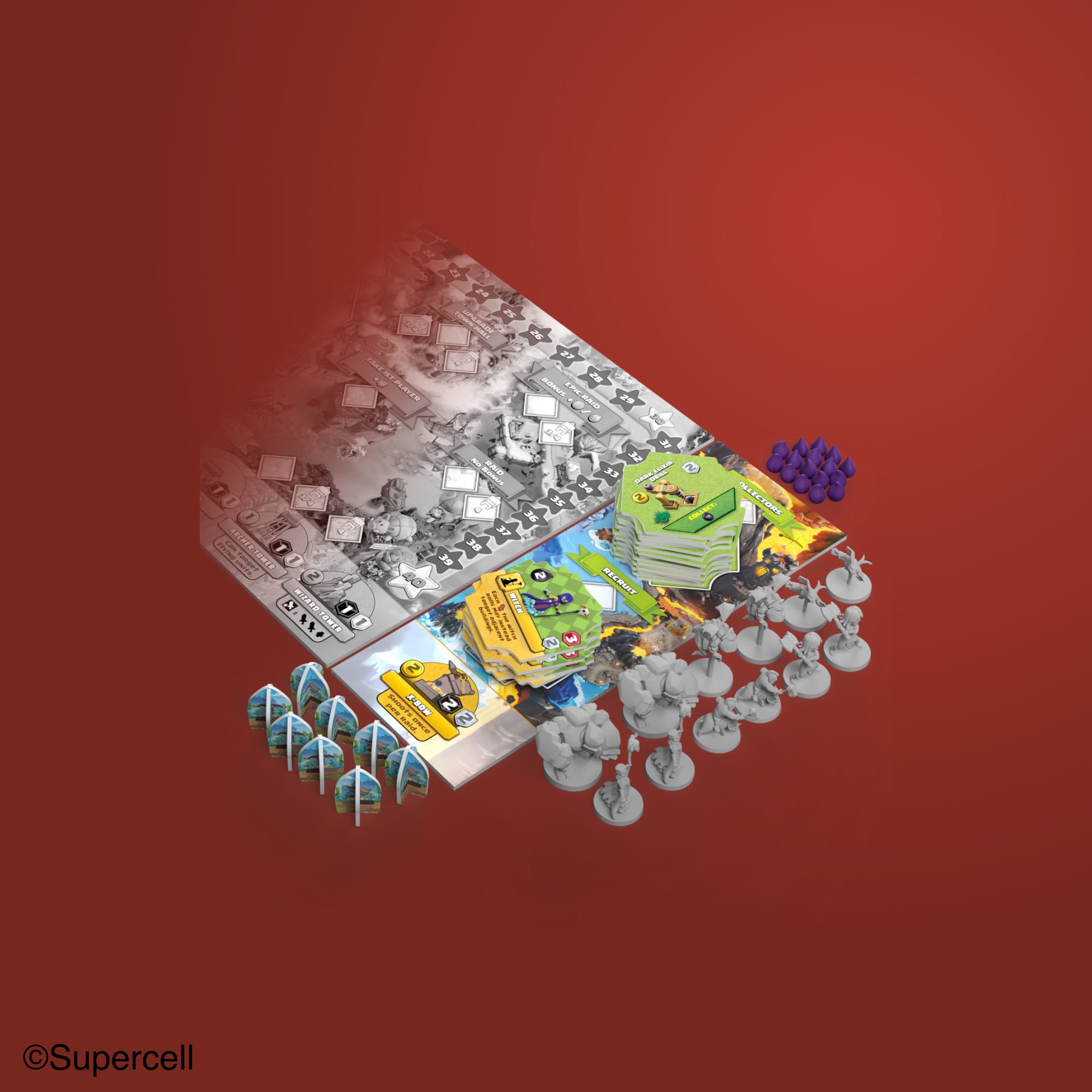 Clash of Clans The Epic Raid Espansione Elisir Nero gioco da tavolo