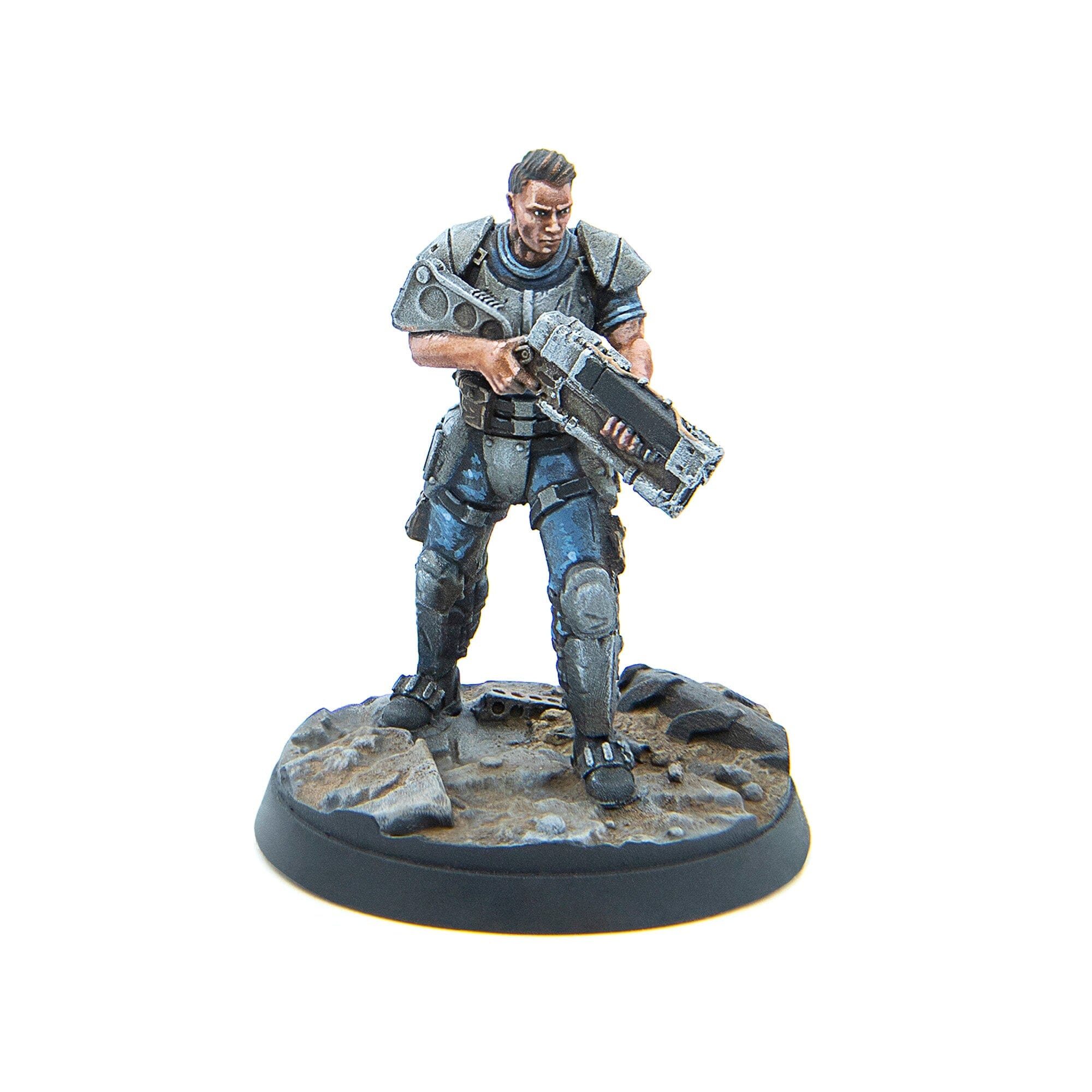 Modiphius Fallout: Wasteland Warfare Enclave Assault Force set miniature 6 pezzi