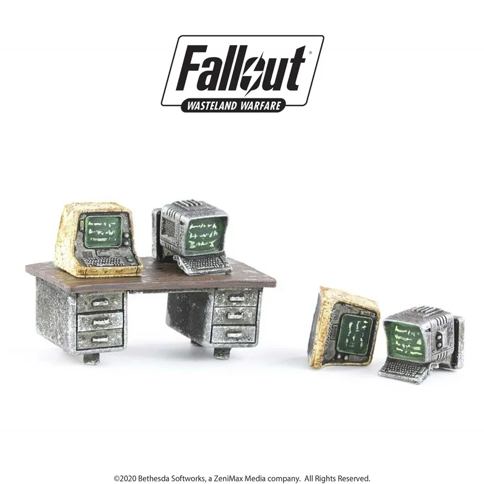 Fallout Wasteland Warfare Terminals espansione scenici 32mm