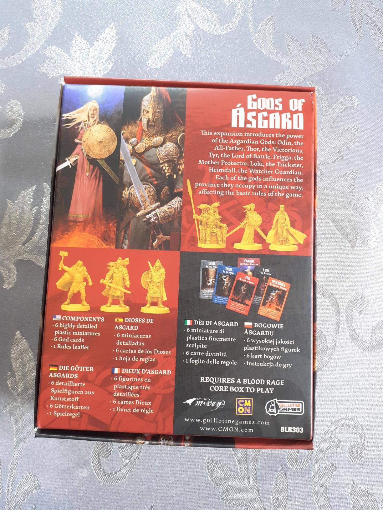 Asmodee Blood Rage Dèi di Asgard espansione 2-4 giocatori