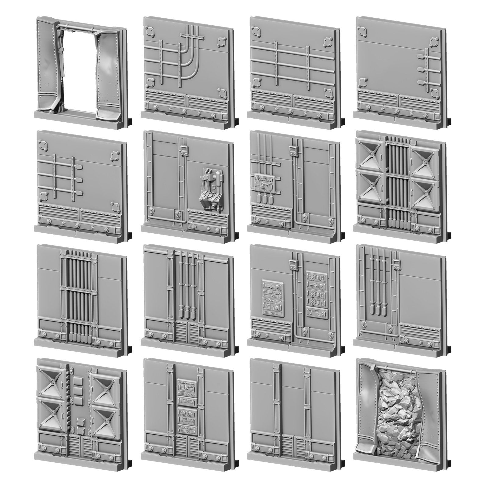 Modiphius Fallout Wasteland Warfare Vault Walls Pack file STL