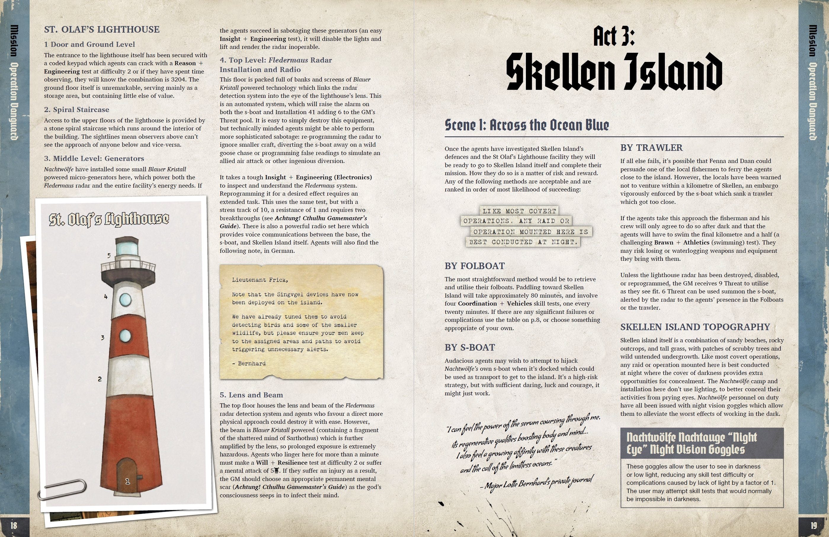 Modiphius Achtung! Cthulhu Operation Vanguard PDF missione