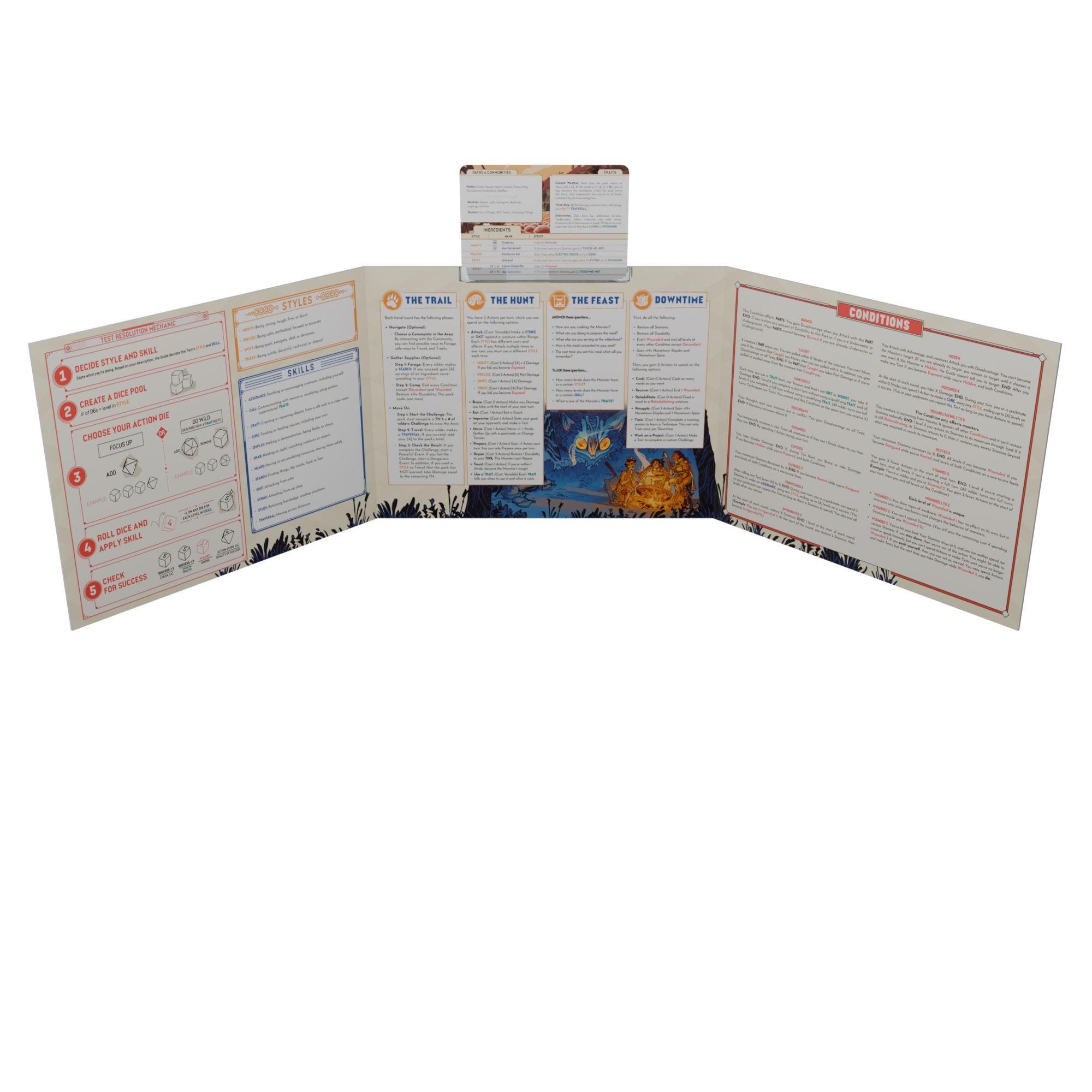 Modiphius Wilderfeast Guide Screen schermo master gioco ruolo