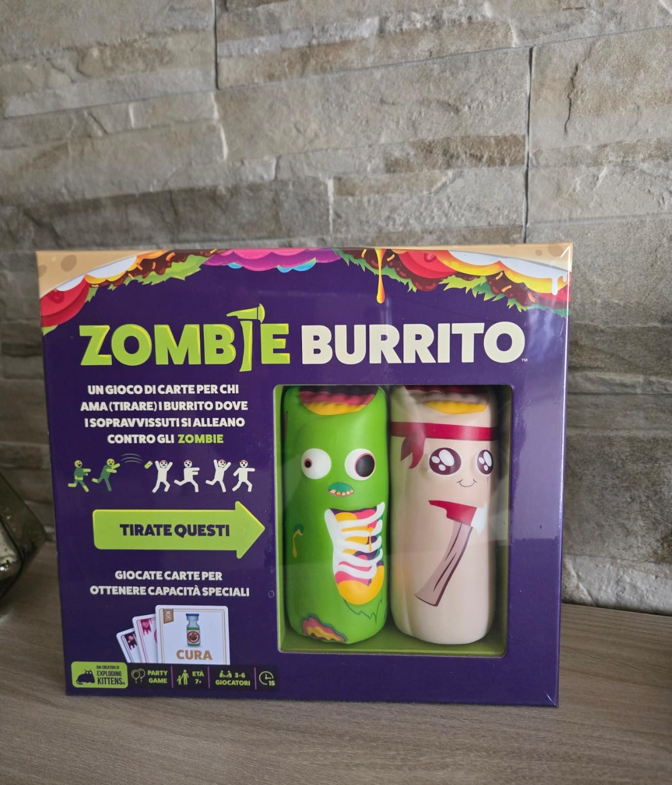 Asmodee Zombie Burrito gioco da tavolo edizione italiana 2-5 giocatori