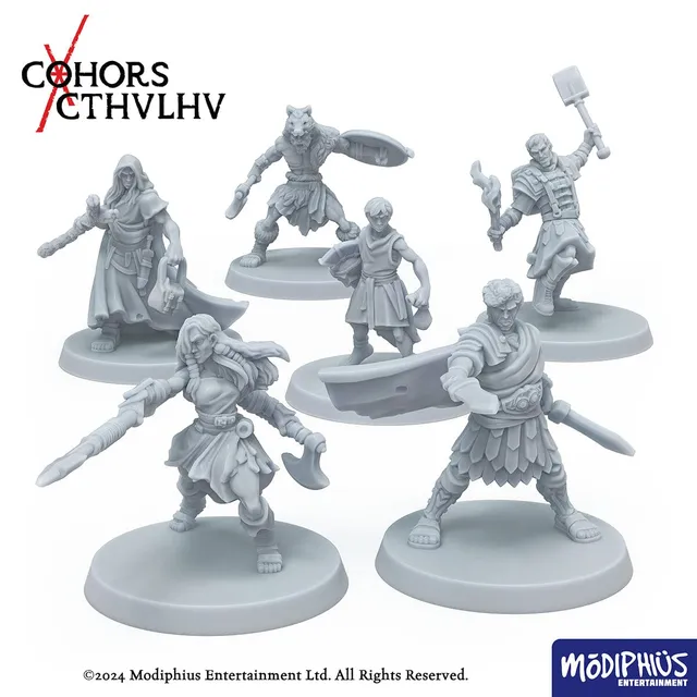 Modiphius Cohors Cthulhu Heroes Laurium Set 2 File STL 6 miniature