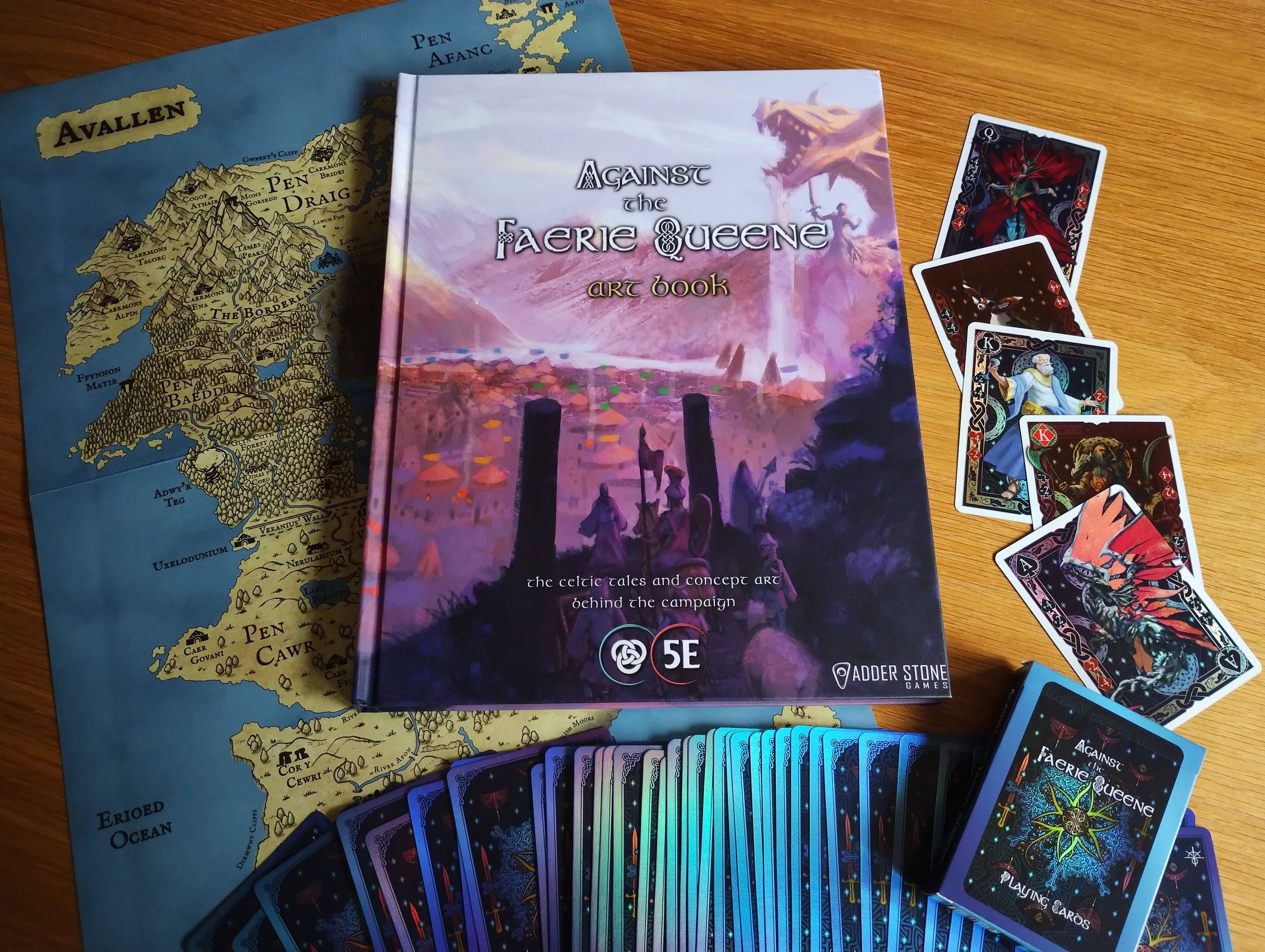 Legends of Avallen Against Faerie Queene art book 176 pagine