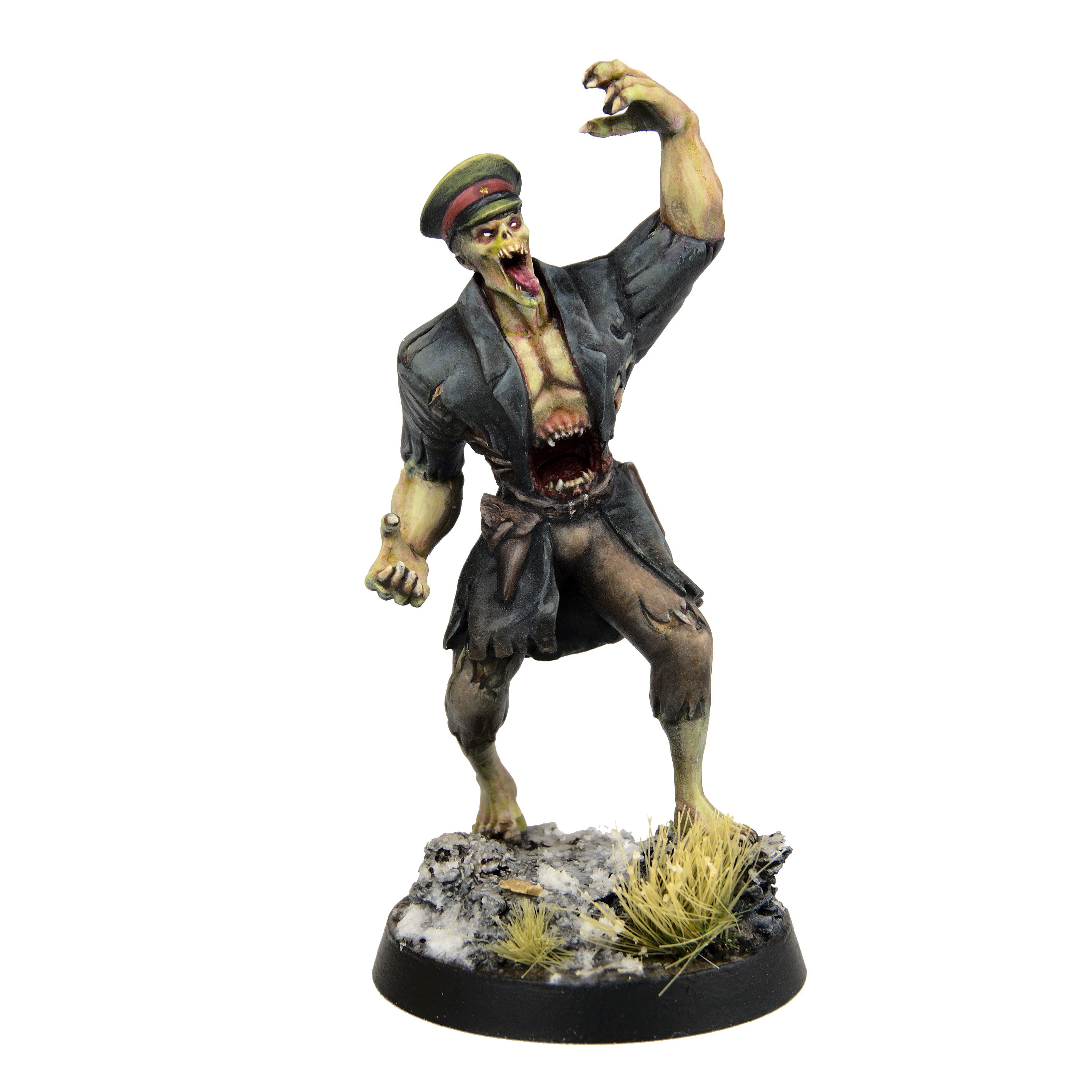 Escape from Stalingrad Z Boss Zombies 3 miniature plastica