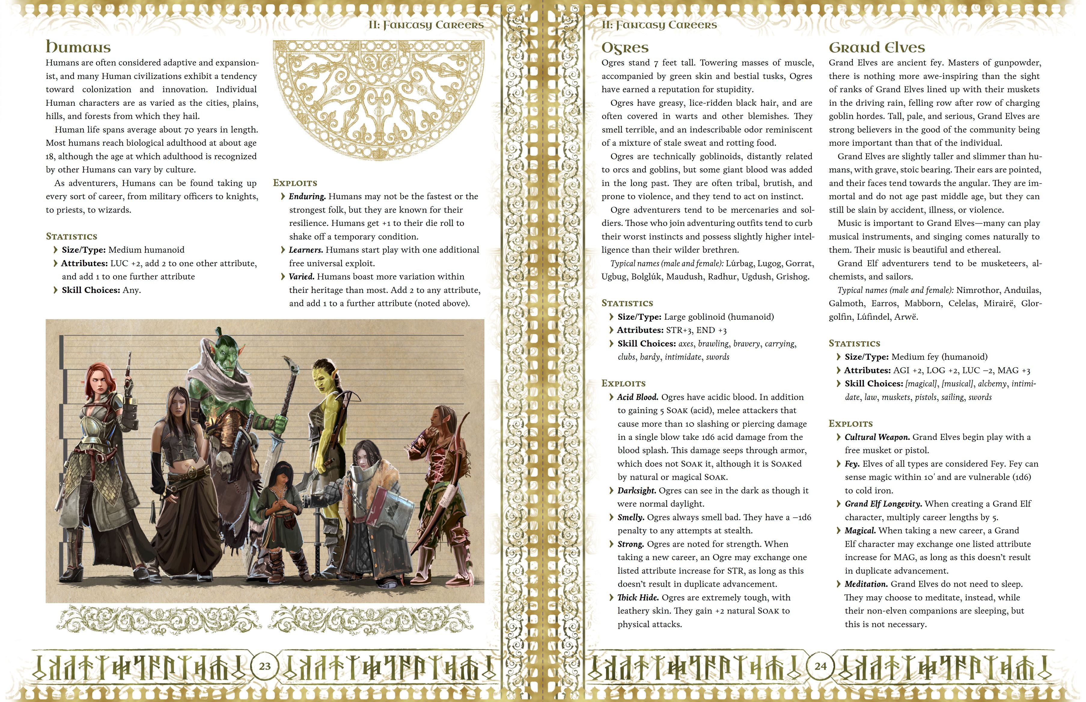 Modiphius O.L.D. Fantasy Heroic Roleplaying Game Manuale WOIN