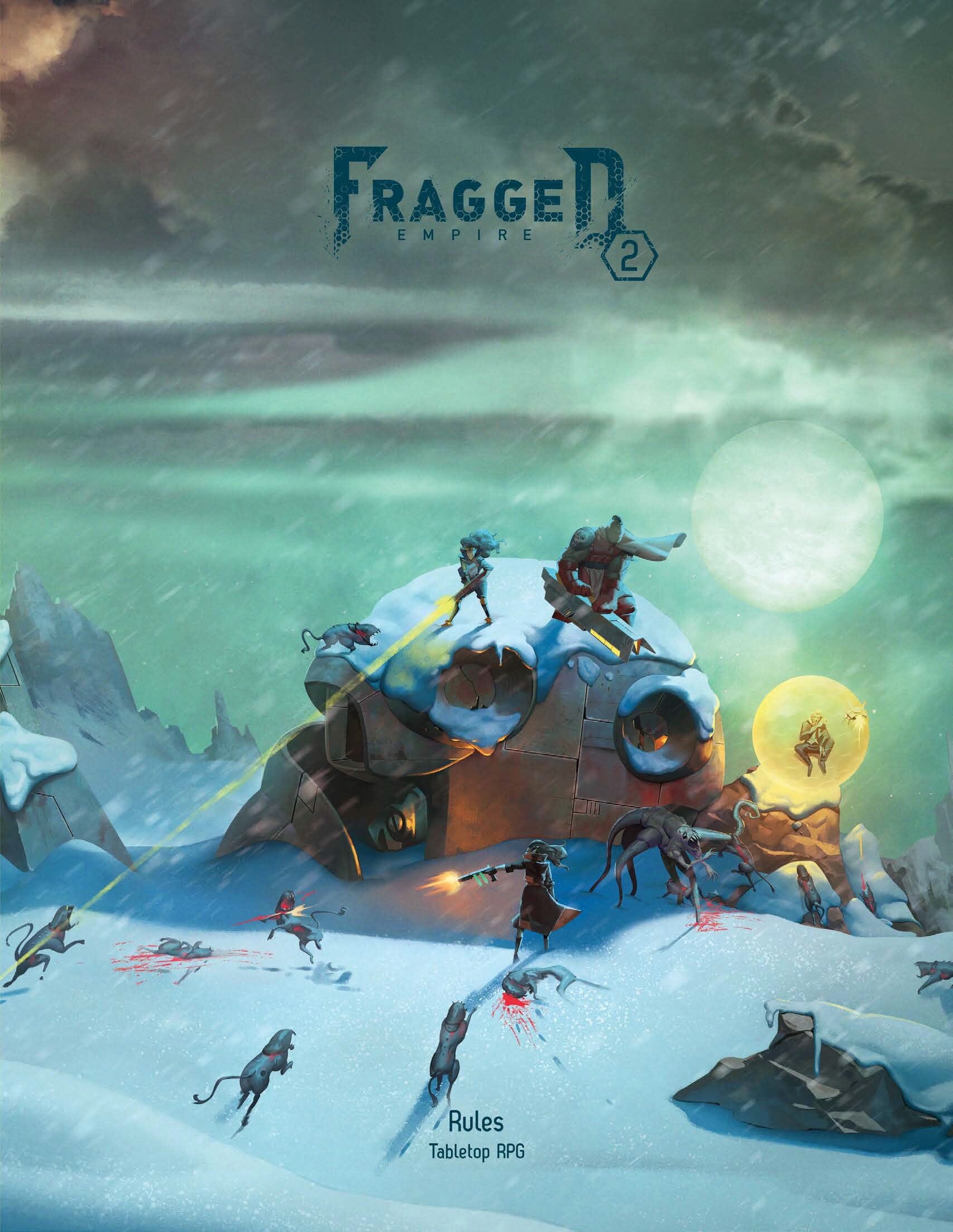 Modiphius Fragged Empire 2nd Edition Rule Book manuale copertina rigida
