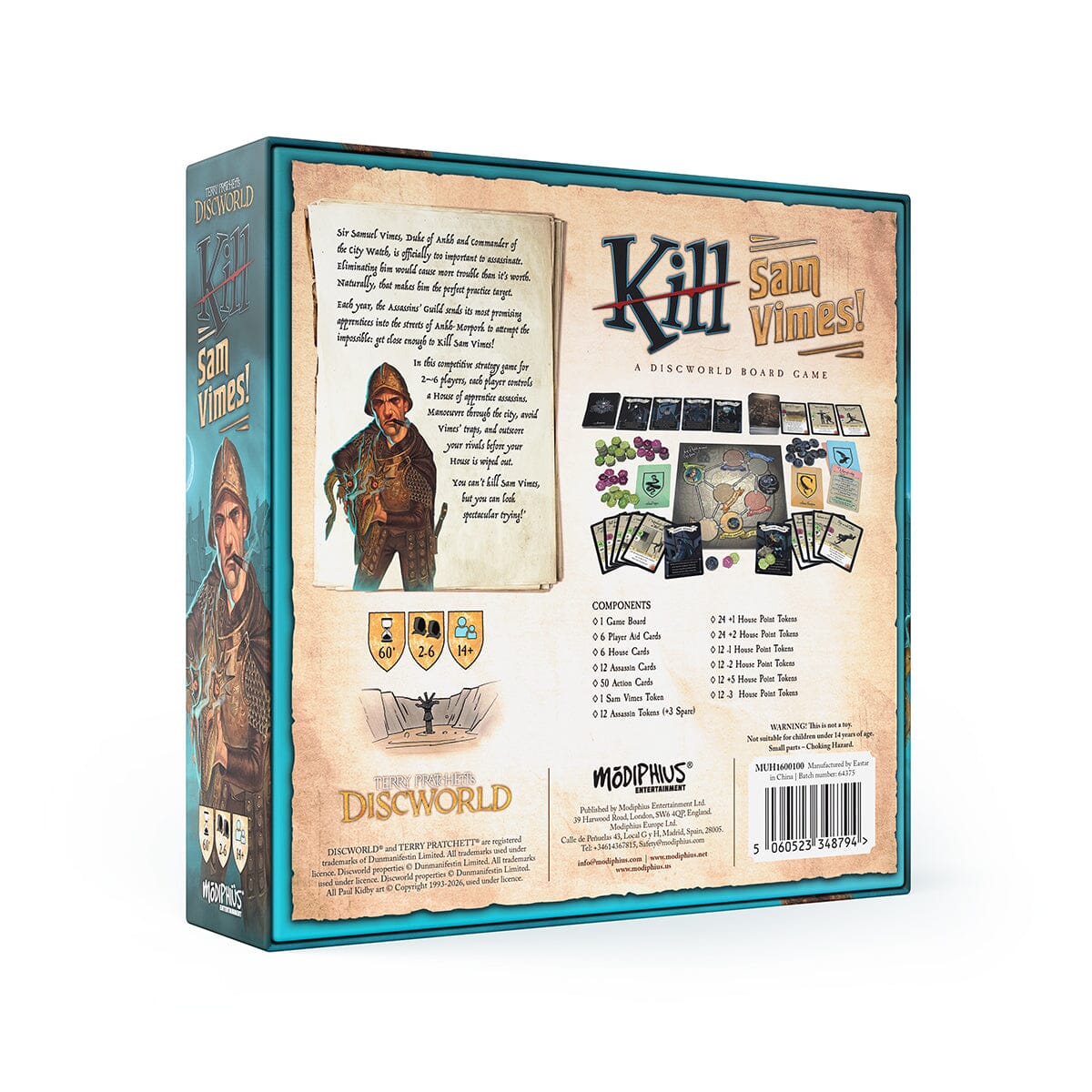 Modiphius Kill Sam Vimes Discworld gioco tavolo 2-6 bundle 14+