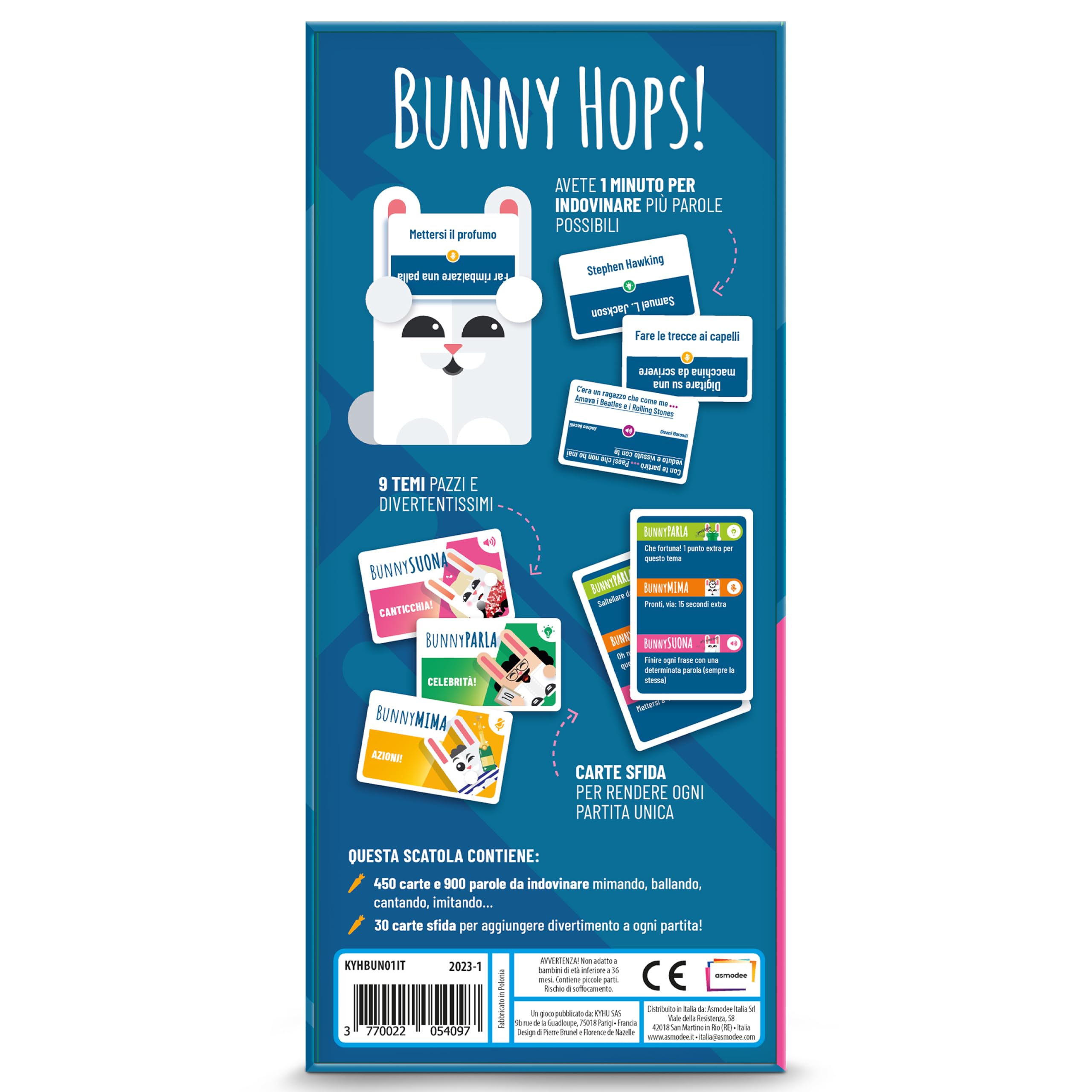 Asmodee Bunny Hops! gioco party 4-16 giocatori edizione italiana