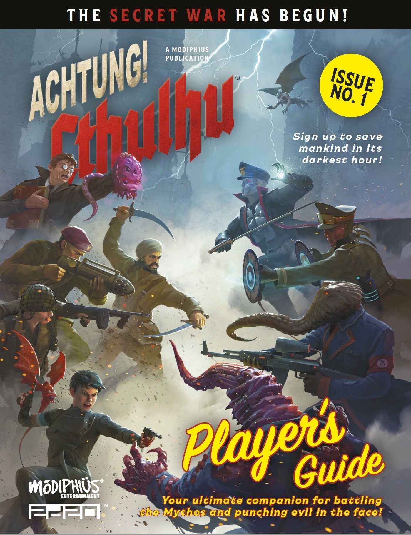 Modiphius Achtung! Cthulhu Player's Guide manuale GdR PDF 178 pagine