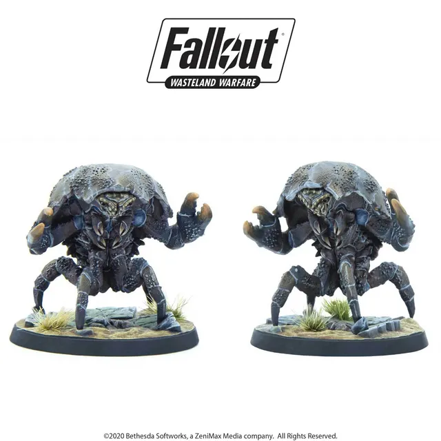 Modiphius Fallout Mirelurks miniature resina 2 pezzi