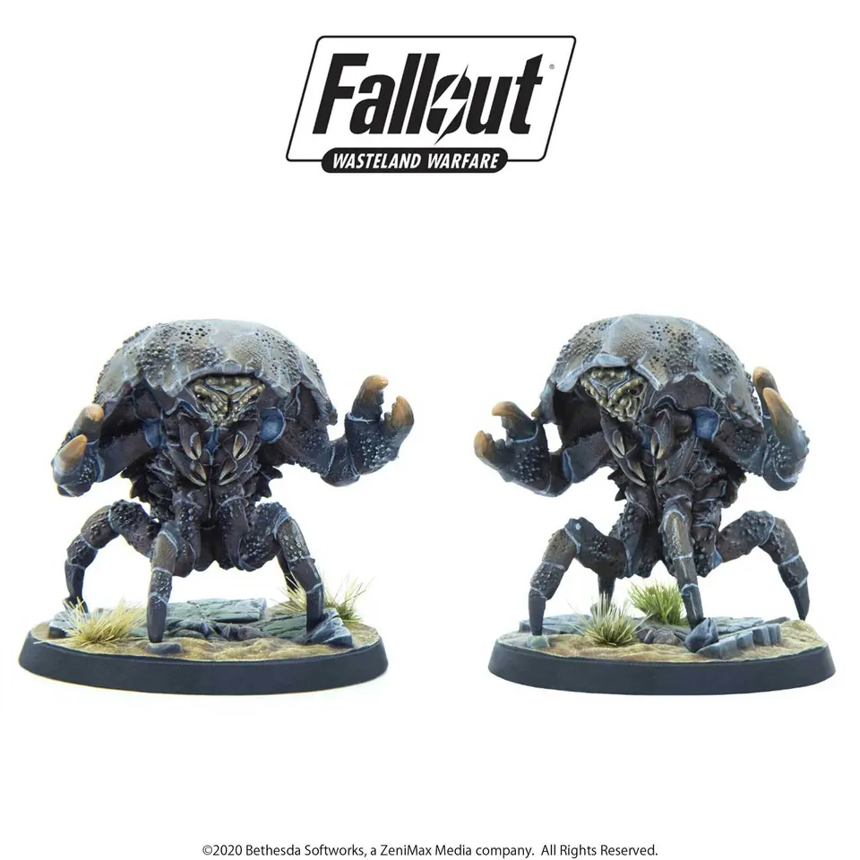 Modiphius Fallout Mirelurks miniature resina 2 pezzi