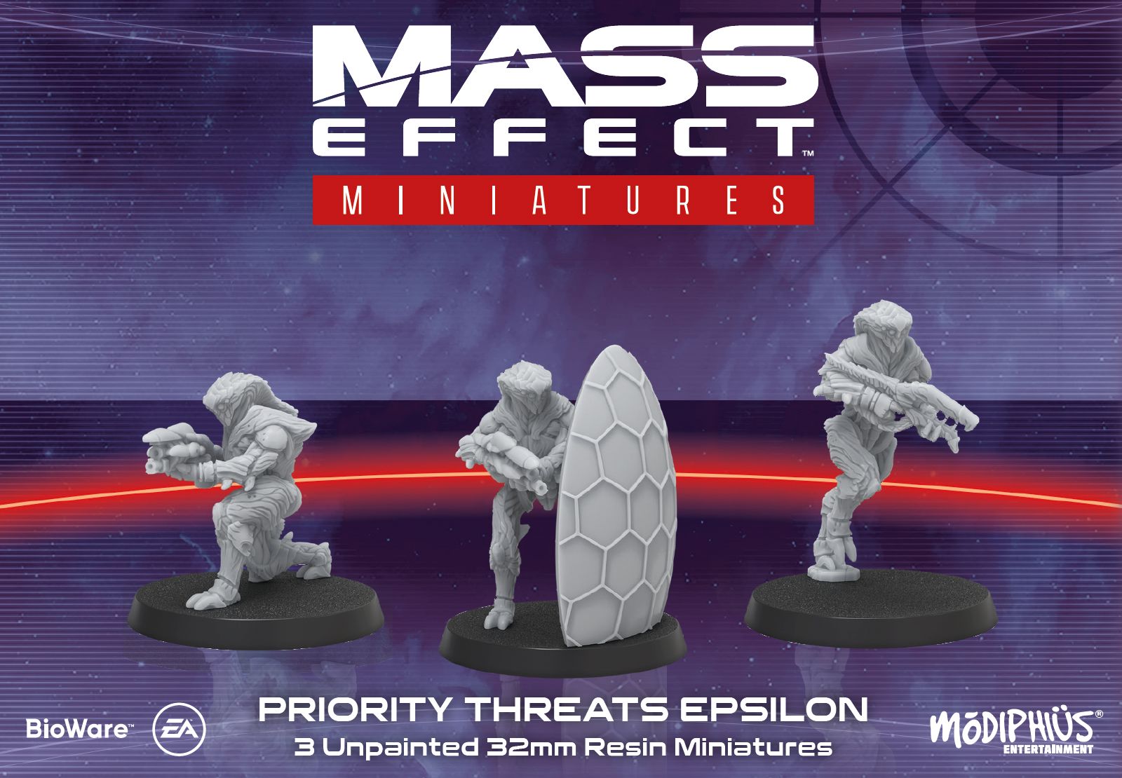 Mass Effect Board Game Priority Threats Epsilon miniature resina