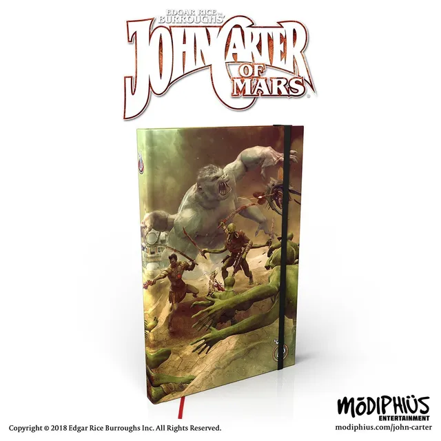 Modiphius John Carter Prince of Helium notebook quaderno 160 pagine