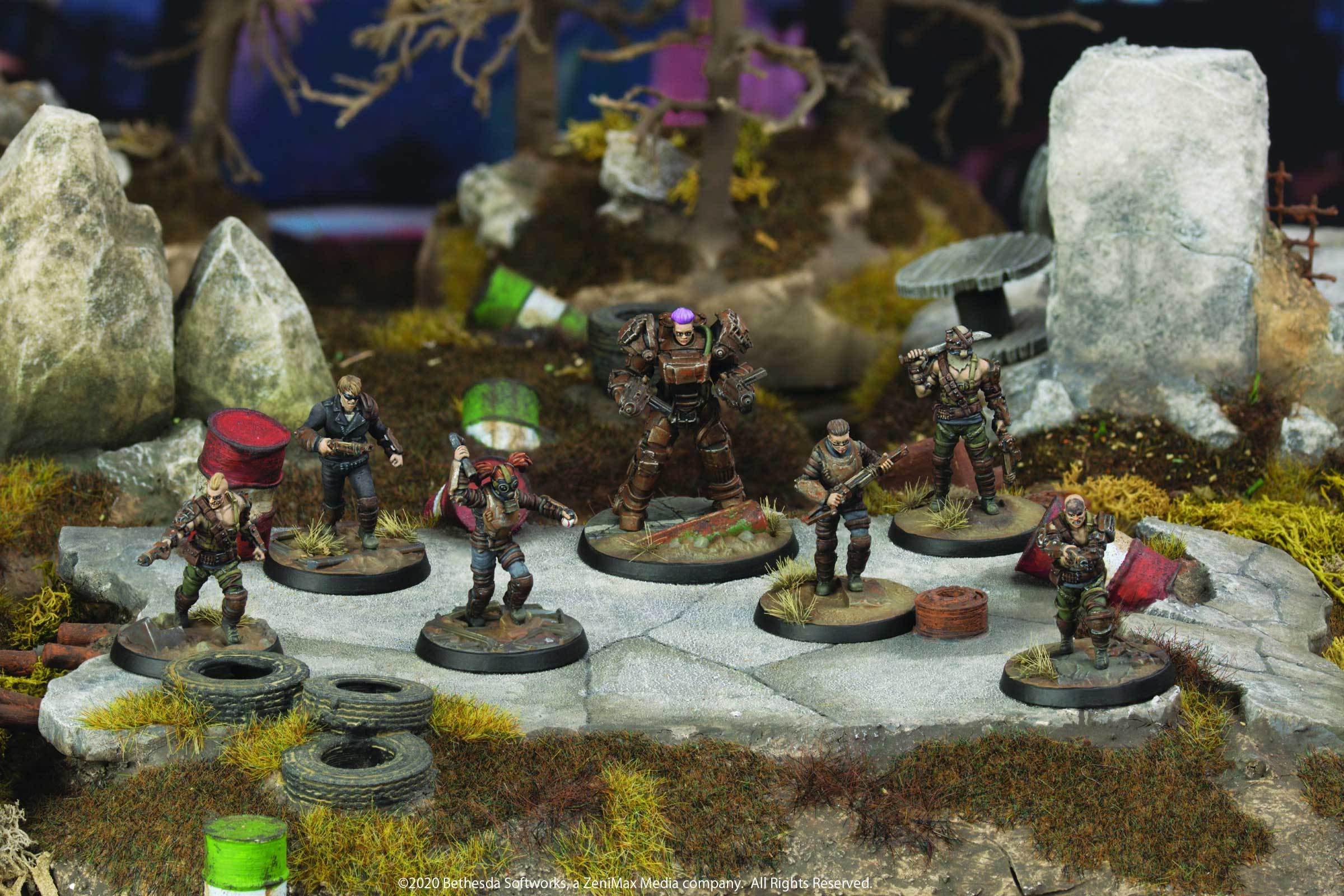 Modiphius Fallout Wasteland Warfare Raiders Core Set 7 miniature