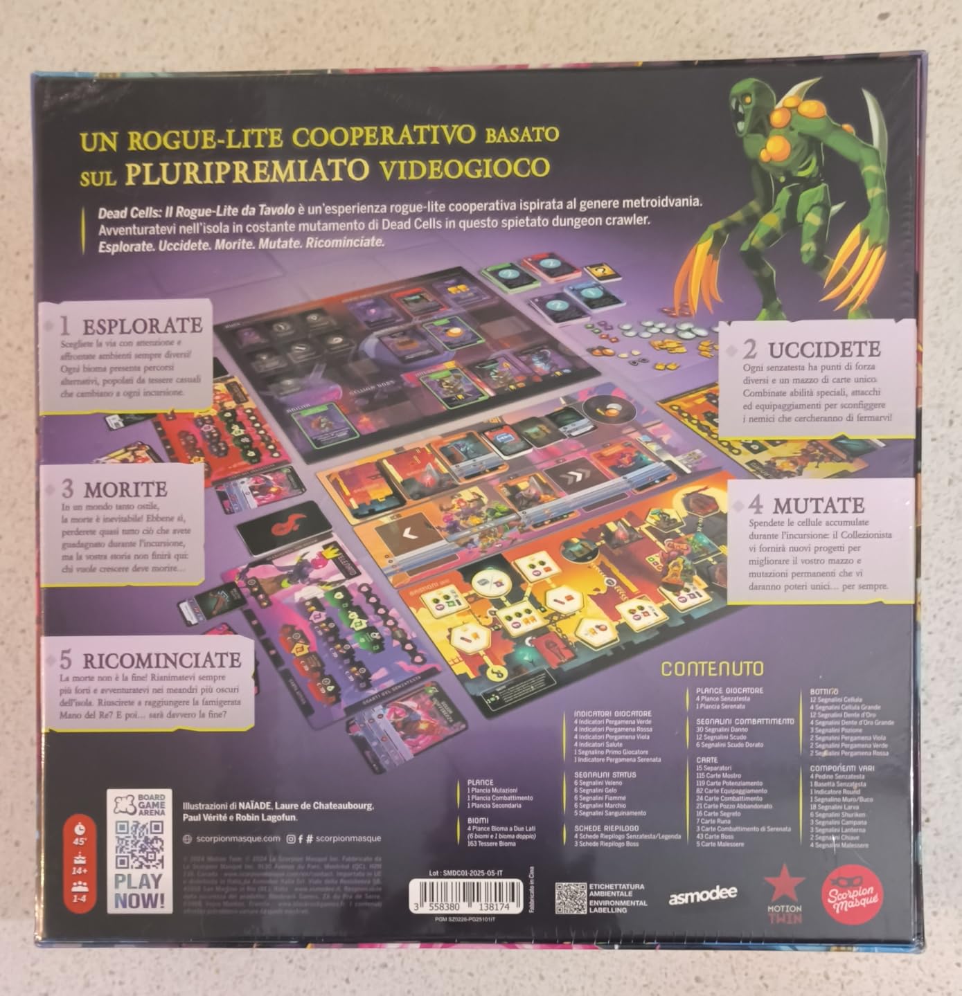 Asmodee Dead Cells gioco da tavolo cooperativo rogue-lite italiano