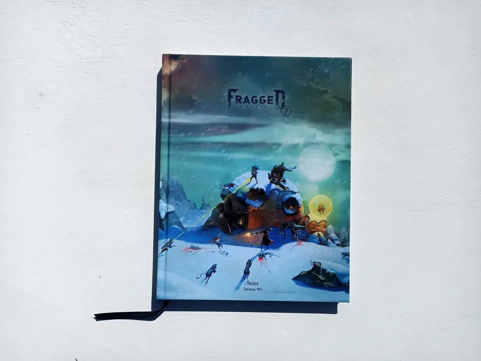 Modiphius Fragged Empire 2nd Edition Rule Book manuale copertina rigida