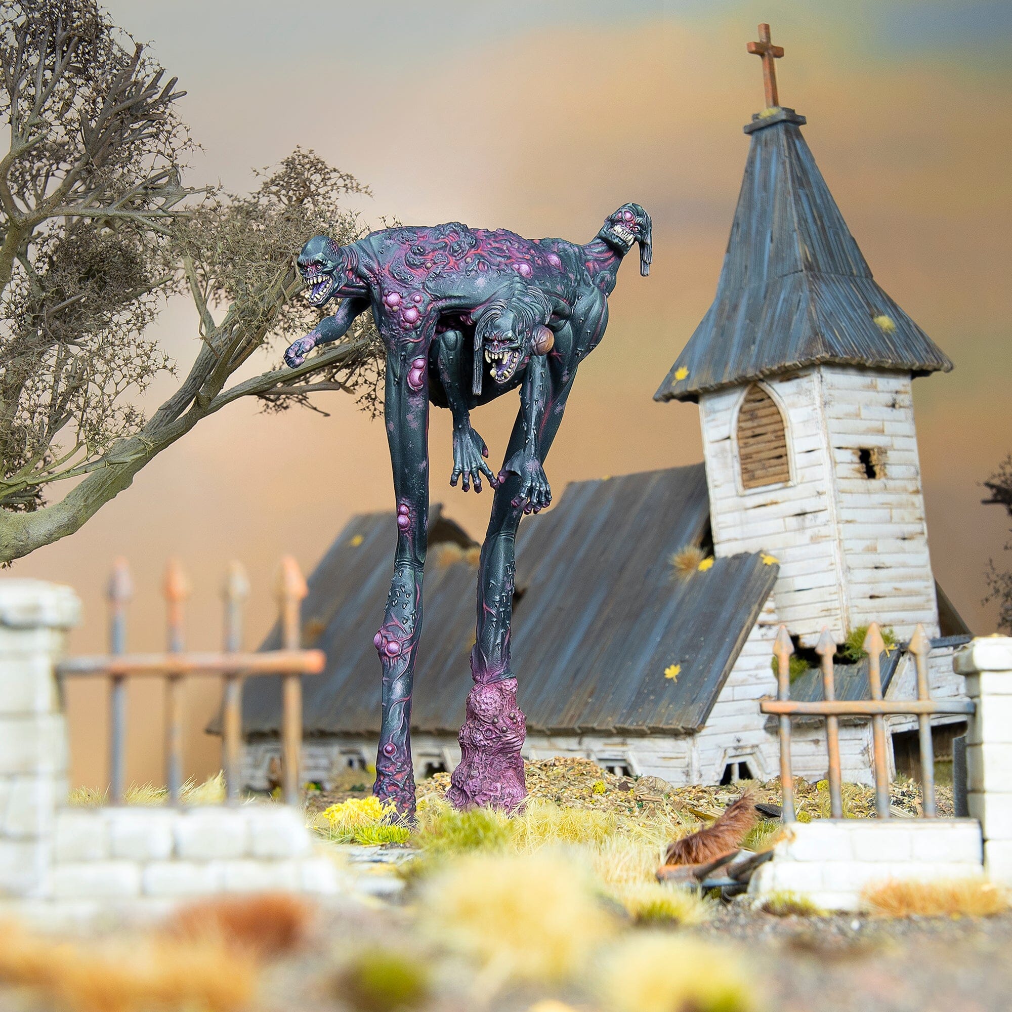 Modiphius Fallout Wendigo Colossus miniatura resina 128mm