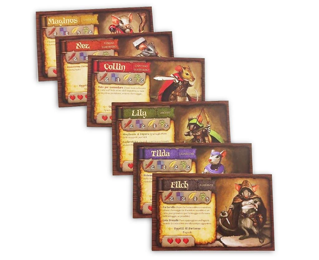 Mice and Mystics Gioco Tavolo Cooperativo Italiano 1-4 Giocatori
