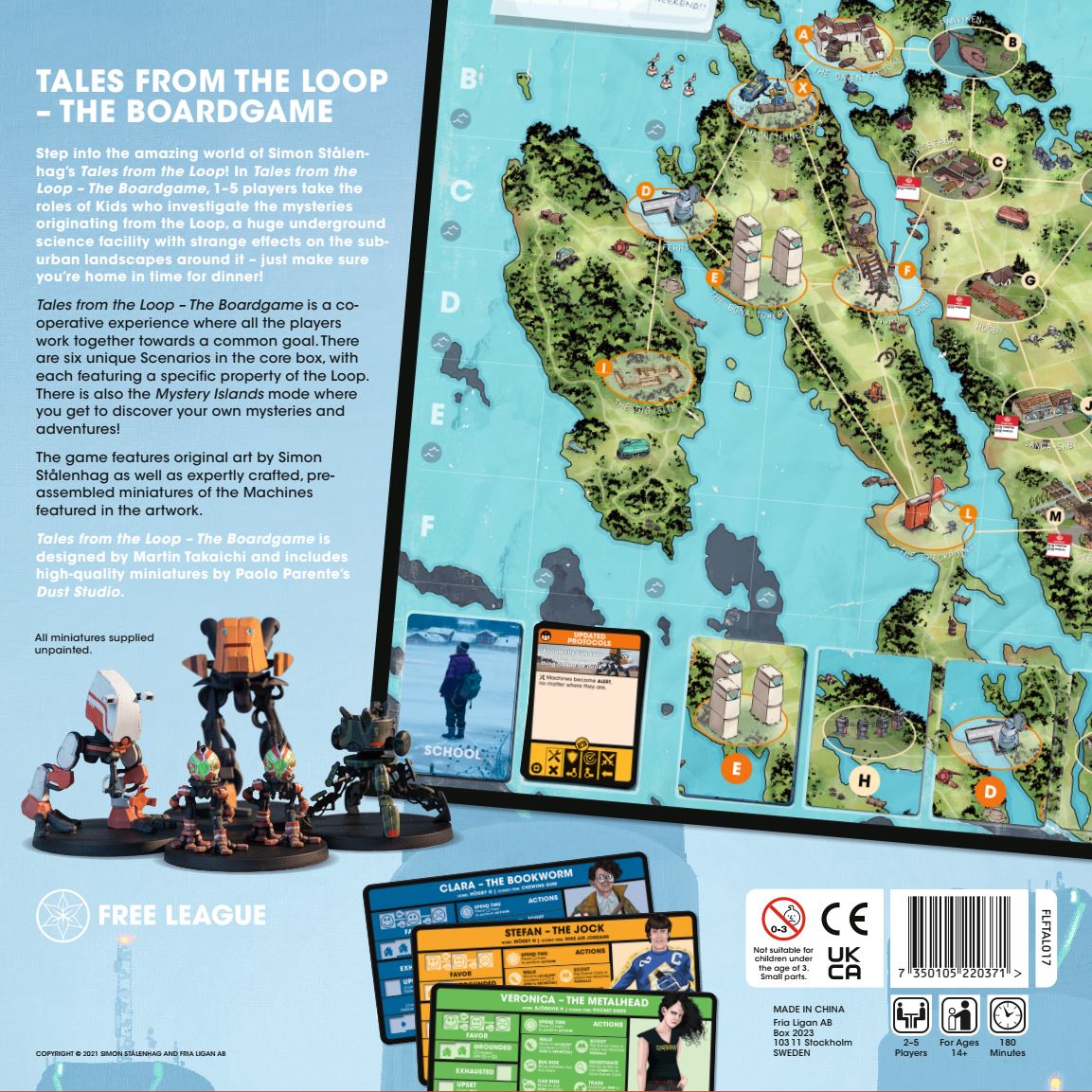 Modiphius Tales From the Loop Gioco da Tavolo 1-5 coop 60-120