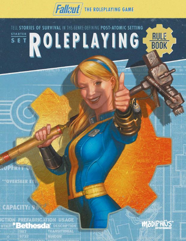 Modiphius Fallout Starter Set PDF Gioco di Ruolo 2d20 Commonwealth