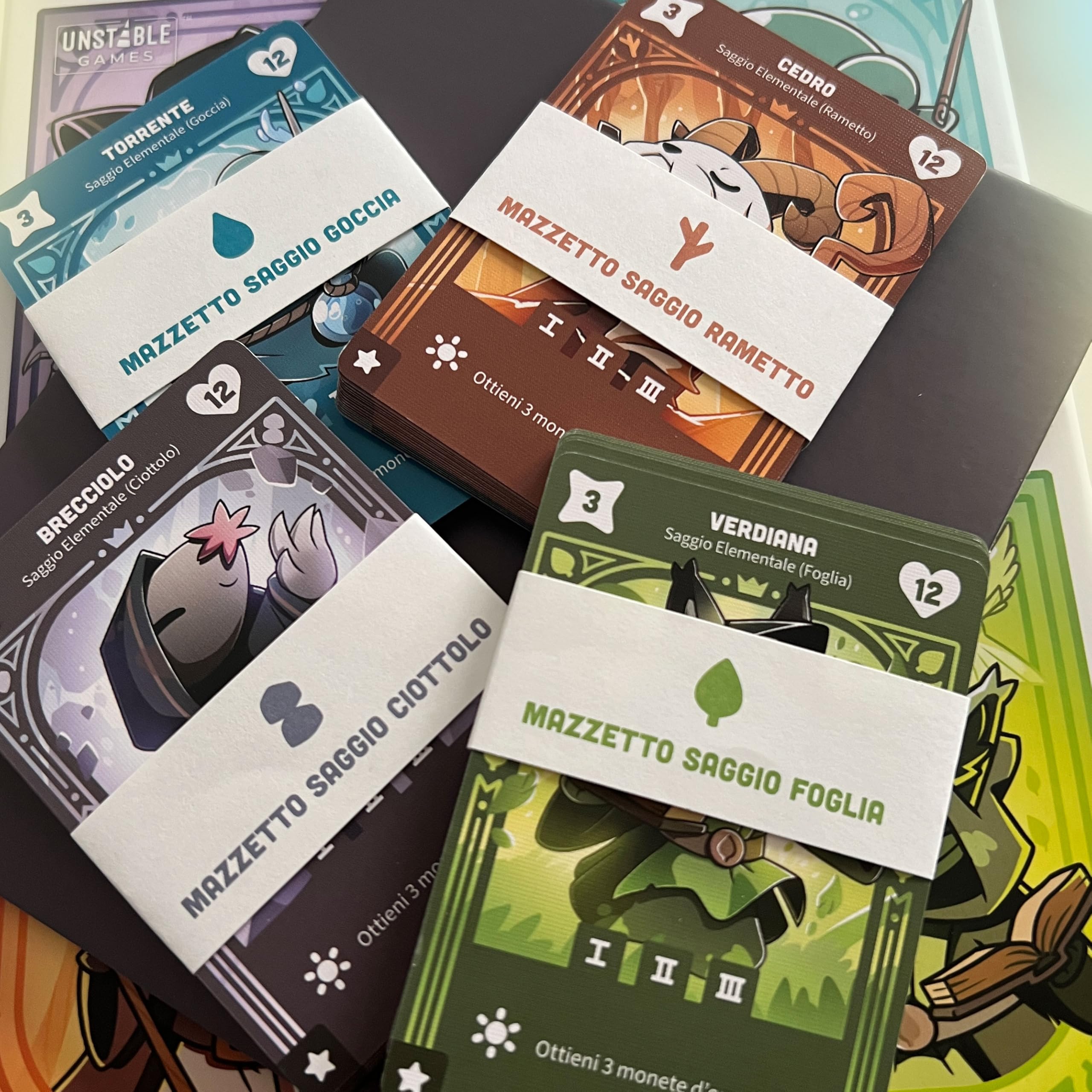 Asmodee Command of Nature gioco da tavolo deck building elementali