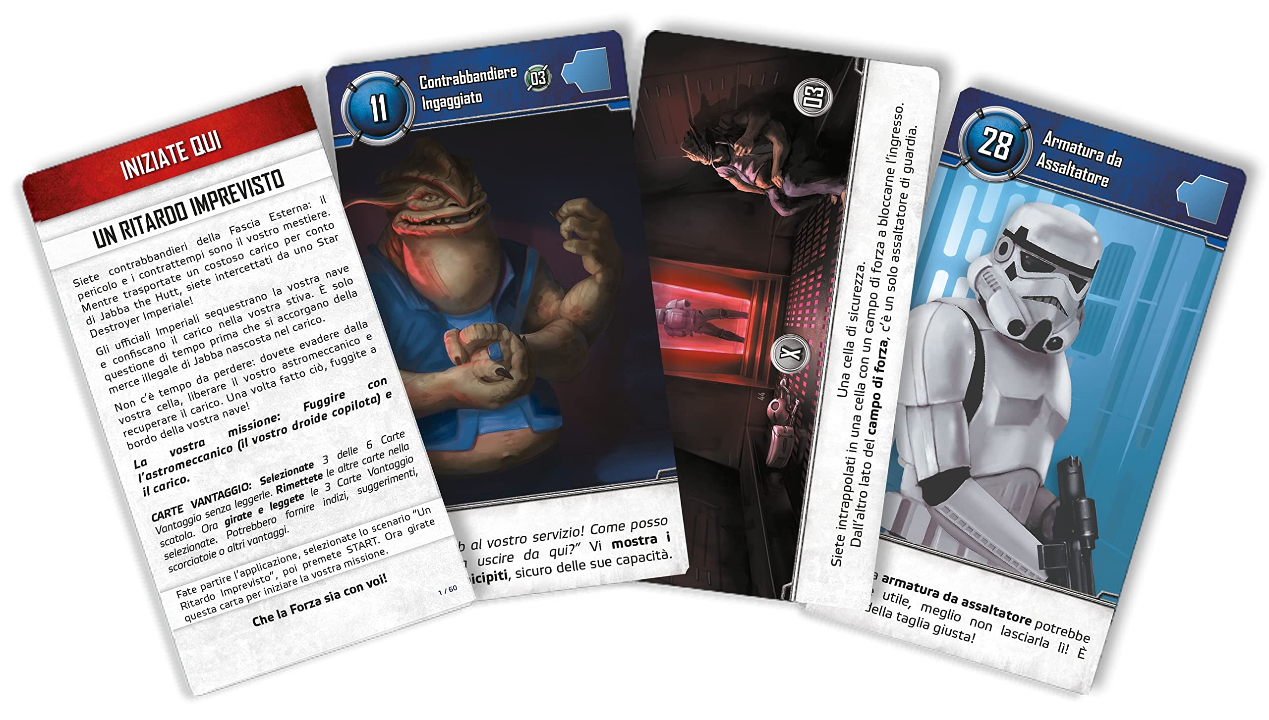 Asmodee Unlock! Star Wars escape room gioco carte italiano 1-6 giocatori