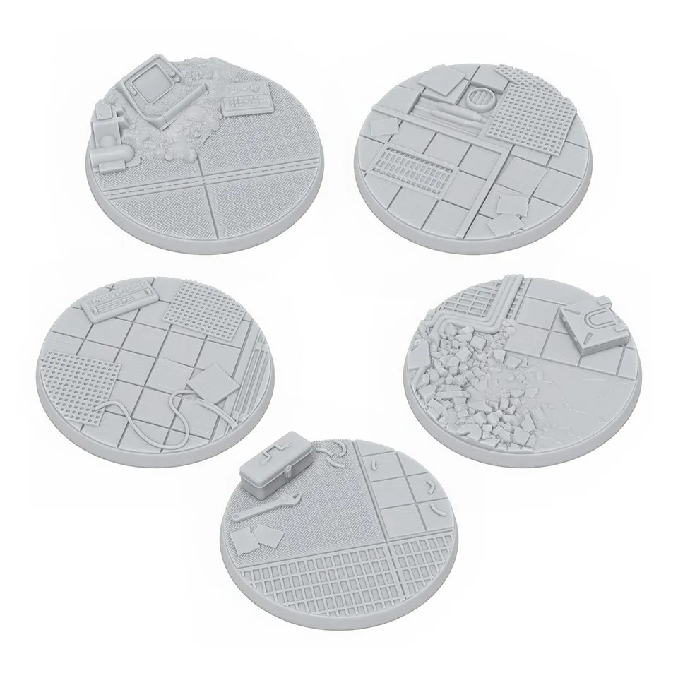 Modiphius Fallout Factions Basi Sceniche Vault-Tec 50mm 5pz
