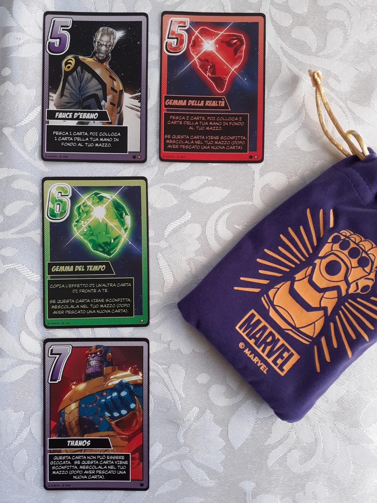 Marvel Il Guanto dell'Infinito gioco di carte Thanos 2-6 giocatori