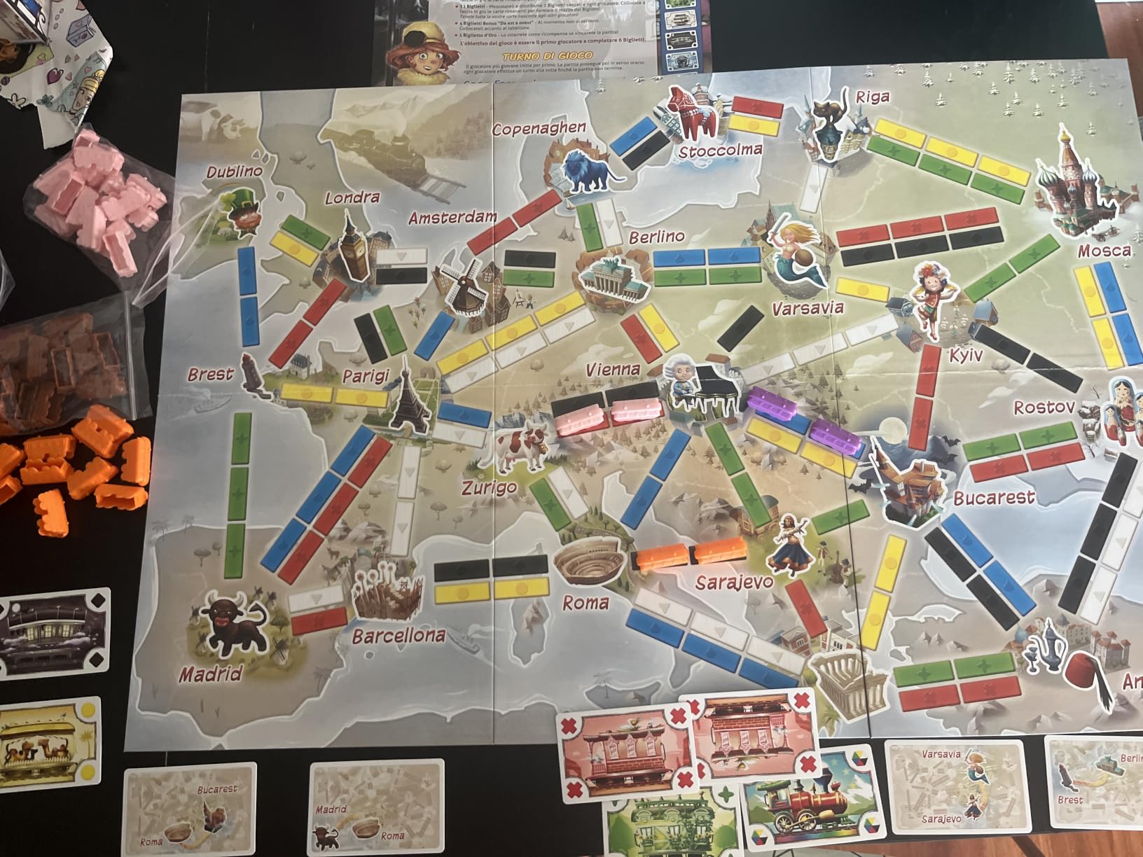 Ticket to Ride Primo Viaggio Europa gioco da tavolo 6+ anni