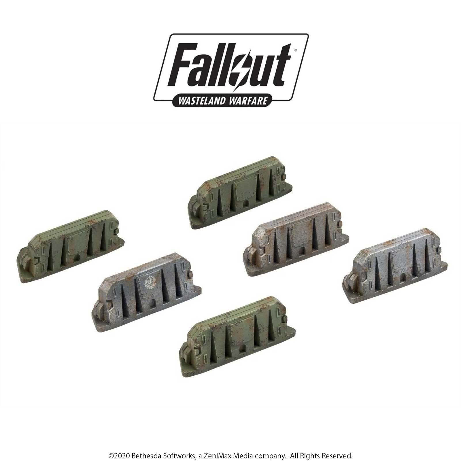 Modiphius Fallout Wasteland Warfare Military Barricades scenici
