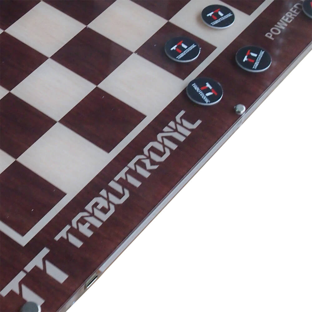 Tabutronic Cerno 35mm scacchiera elettronica noce con chip 20mm
